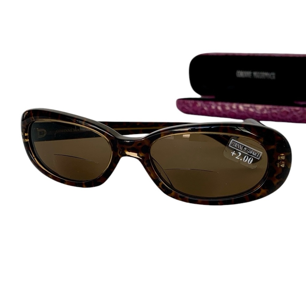 NEW Corrine McCormack Jackie 92207 Havana Gold 2.0 Readers Sunglasses